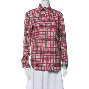 Burberry Button-Up Long Sleeve Top